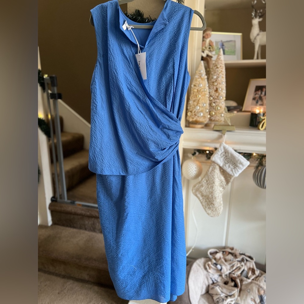 Frame, blue Dress, brand new size large
